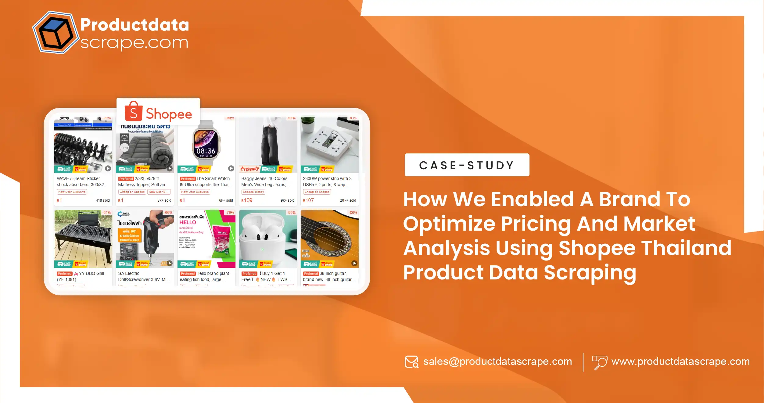 How We Enabled A Brand To Optimize Pricing And Market Analysis Using Shopee Thailand Product Data Scraping